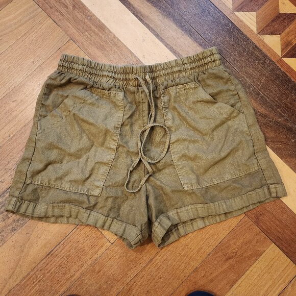 Universal Thread Khaki Linen Shorts Size Small - Picture 4 of 9